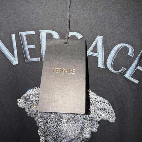 AUTHENTIC MENS VERSACE RHINESTONE MEDUSA T SHIRT SIZE SLIM 4XL....FITS 2XL $2150 - Picture 11 of 15